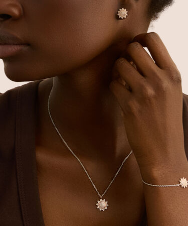 Bracciale Silver Moments Argento Bicolore Bianco / Rosa Cubic Zirconia