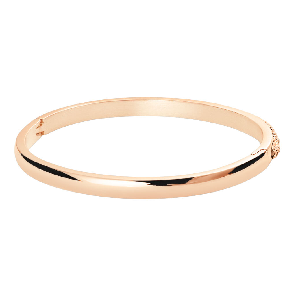 Bangle Lady Phantasya Acciaio Rosa Cristallo - Bracciali Rigidi Donna | Stroili