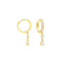 Orecchini A Cerchio Toujours Oro Giallo Cubic Zirconia