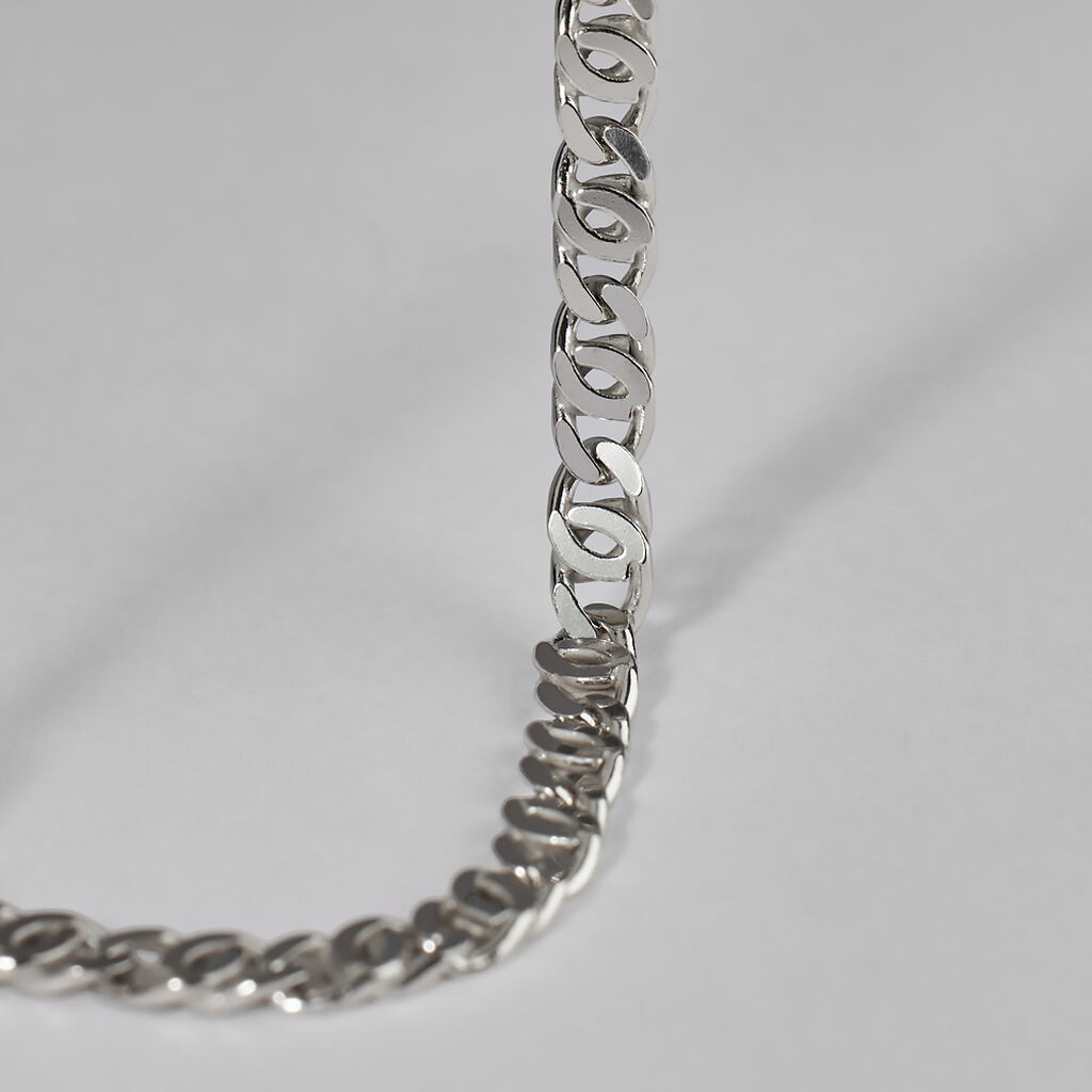 Catena Gentleman Argento Rodiato