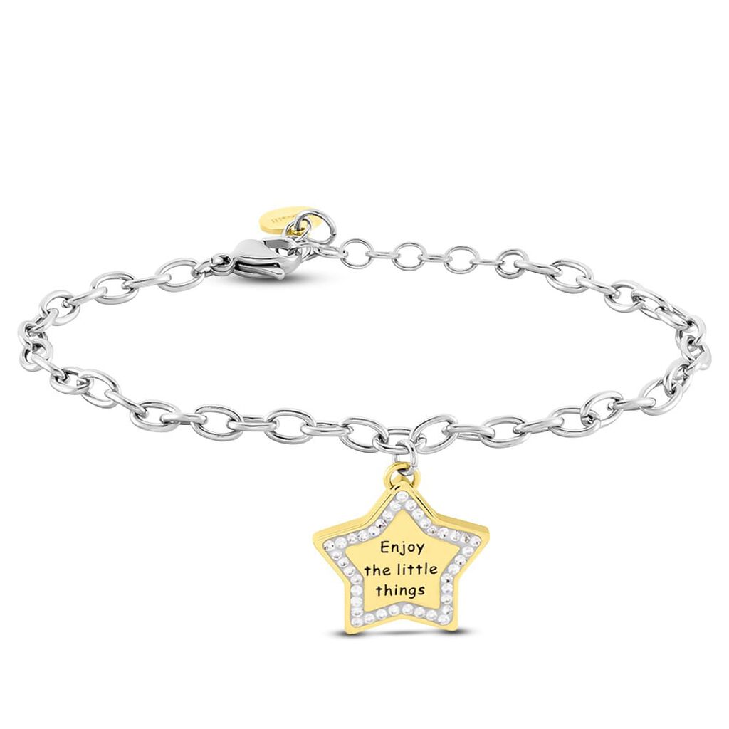 Bracciale Lady Message Acciaio Bicolore Philosophy e Cristalli