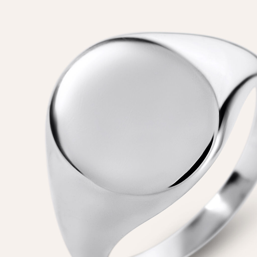 Anello Chevalier Gentleman Argento Rodiato