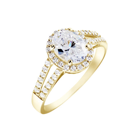 Anello Solitario Claire Oro Giallo Cubic Zirconia - Anelli con Pietre Donna | Stroili