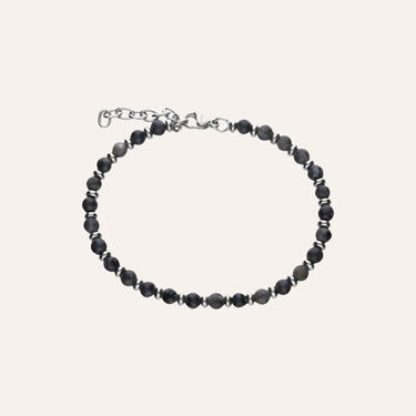 Bracciale Acciaio Labradorite 19+3cm