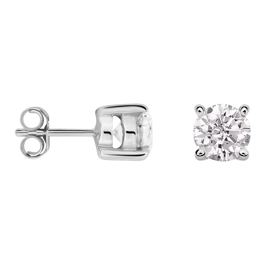 Orecchini Lobo Punto Luce Firmamenti Oro Bianco Diamante - Orecchini a Lobo Donna | Stroili