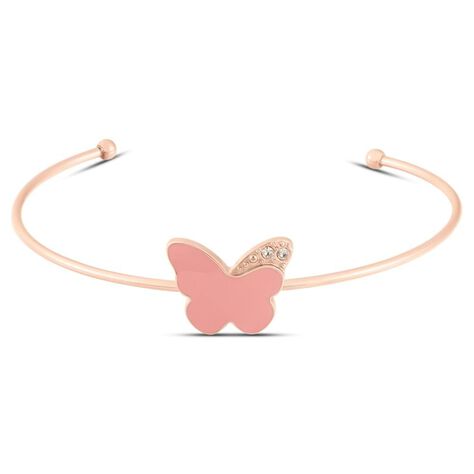 Bangle Lady Sweet Acciaio Rosa Cristallo - Bracciali Rigidi Donna | Stroili