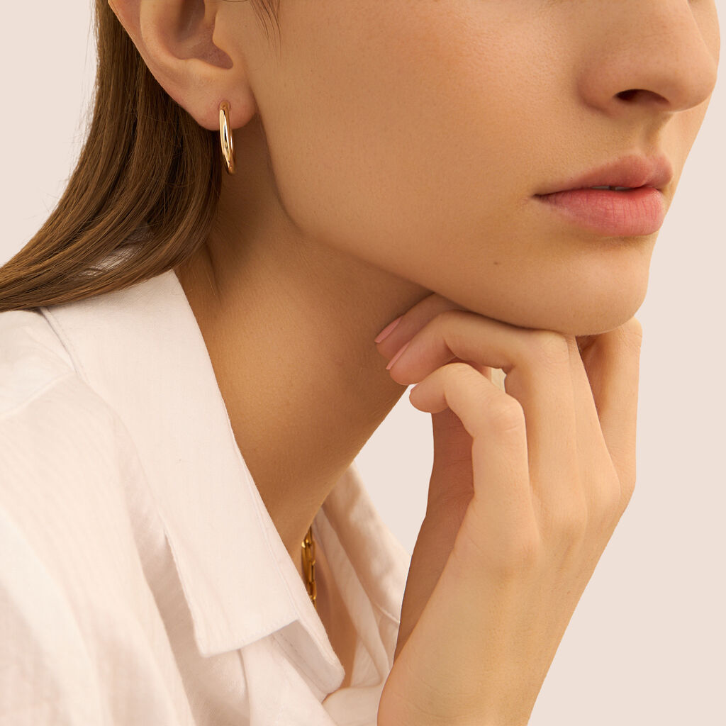 Orecchini A Cerchio Toujours Oro Giallo