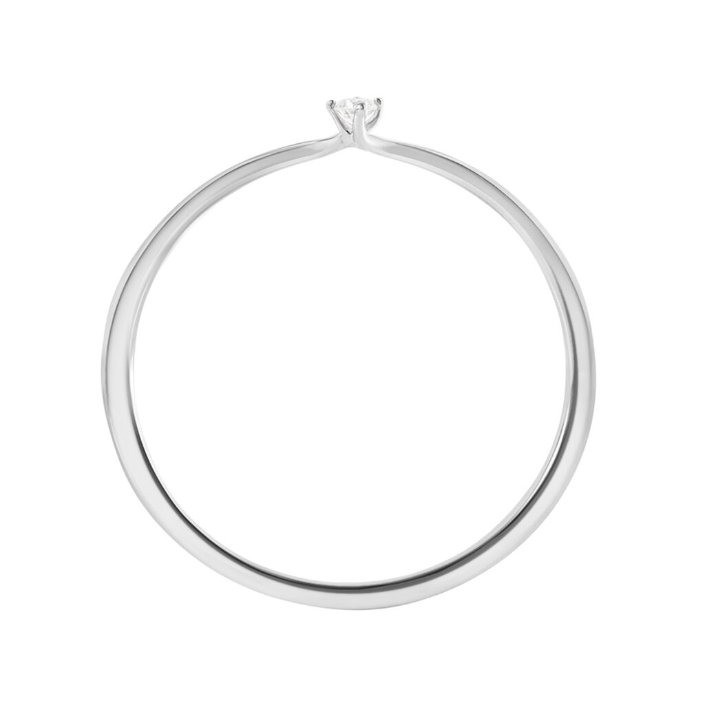 Anello Solitario Grace Oro Bianco Diamante - Anelli con Pietre Donna | Stroili