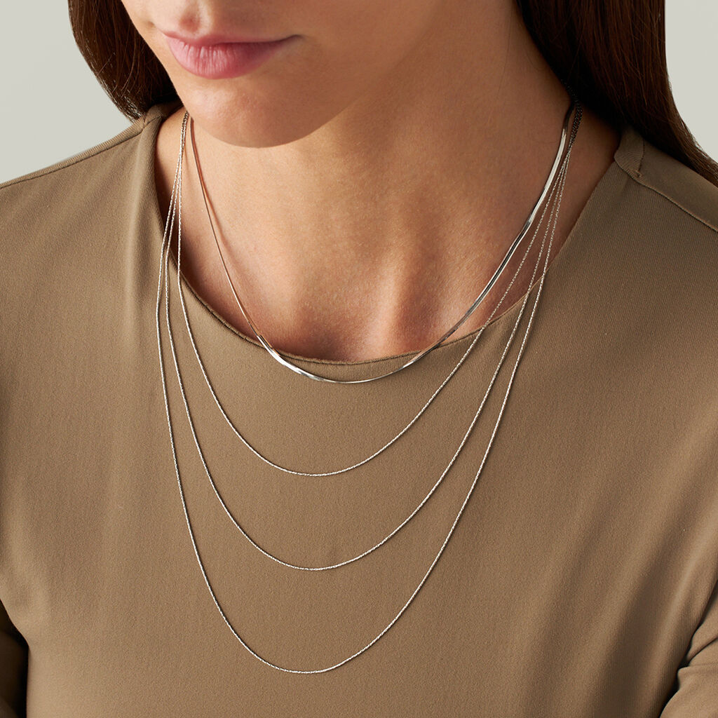 Catena Silver Collection Argento Rodiato - Collane Catena Donna | Stroili