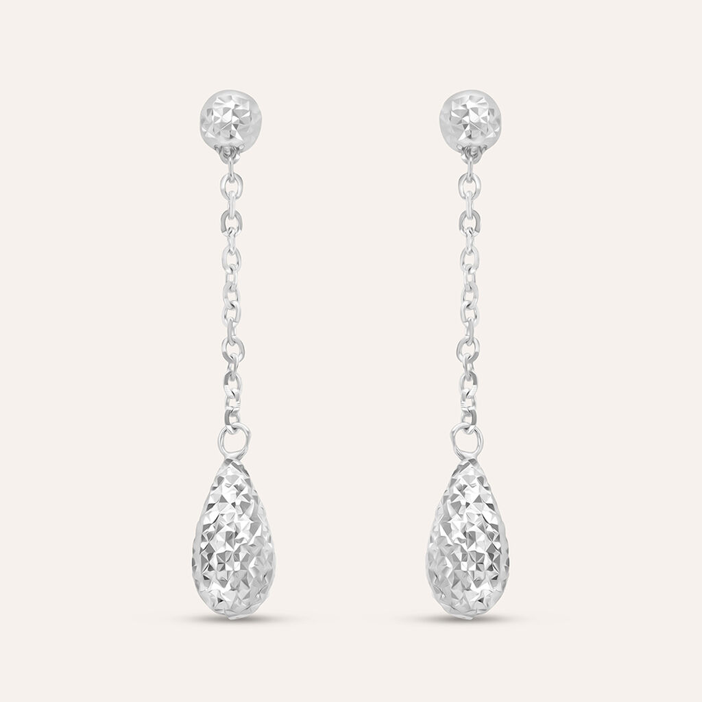 Orecchini Pendenti Isabelle Oro Bianco