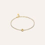 Bracciale Tennis Aura Acciaio Dorato Cubic Zirconia