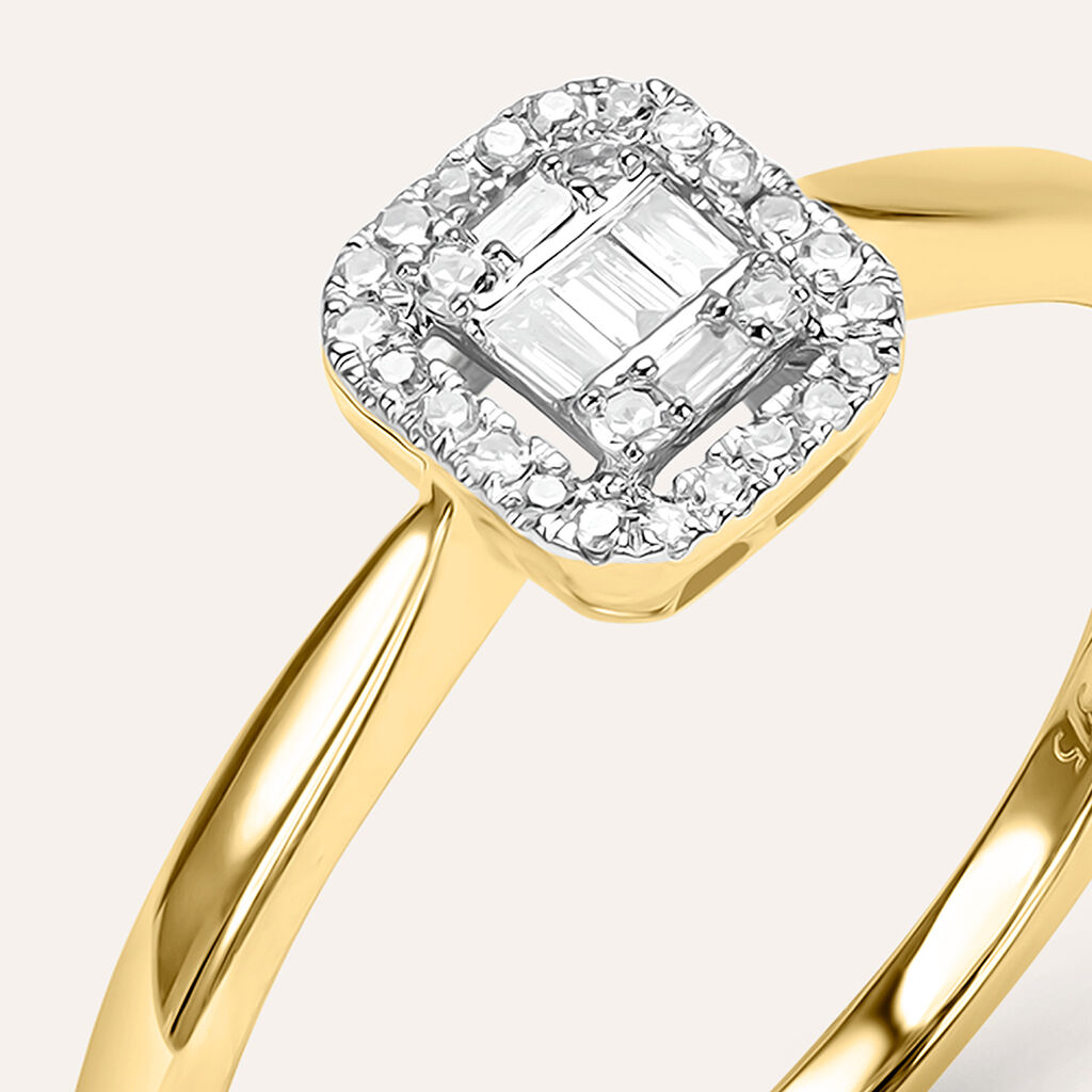 Anello Solitario Sophia Oro Giallo Diamante - Anelli con Pietre Donna | Stroili