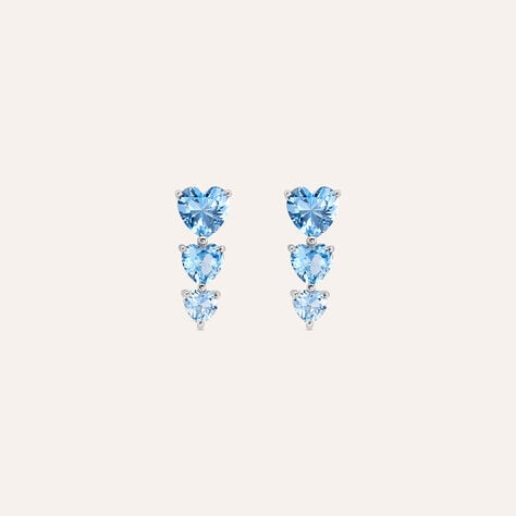 Orecchini Lobo Trilogy Silver Rainbow Argento Rodiato Cubic Zirconia - Orecchini a Lobo Donna | Stroili