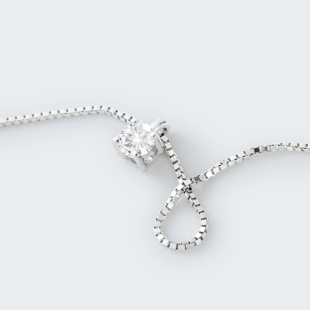 Collana Punto Luce Firmamenti Oro Bianco Diamante - Collane Punto Luce Donna | Stroili