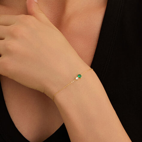 Bracciale Doppio Punto Luce Claire Oro Giallo Cubic Zirconia - Bracciali Amicizia Donna | Stroili