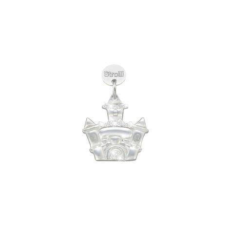 Charm in argento rodiato e glitter - Charms Donna | Stroili