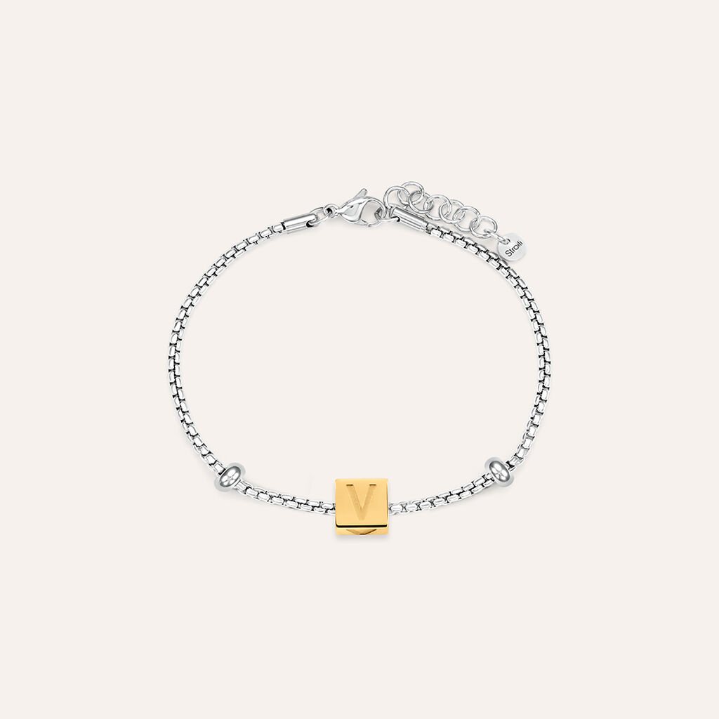 Bead Essential Code Acciaio Dorato