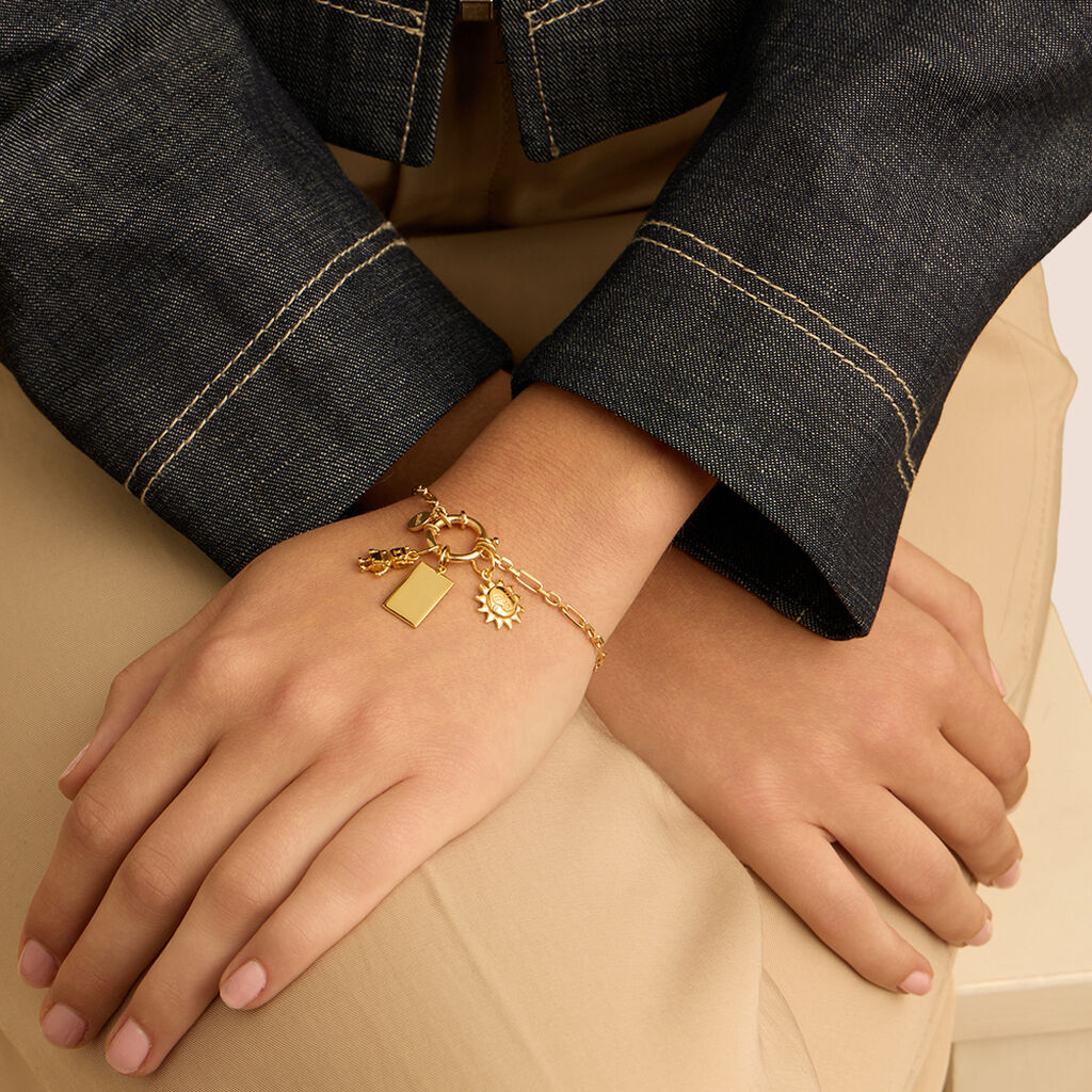 Bracciale Catena Love Beats Argento Dorato