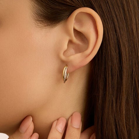 Orecchini A Cerchio Toujours Oro Bicolore - Orecchini a Cerchio Donna | Stroili