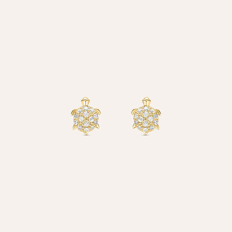 Orecchini Lobo Bon Ton Oro Giallo Cubic Zirconia - Orecchini a Lobo Donna | Stroili