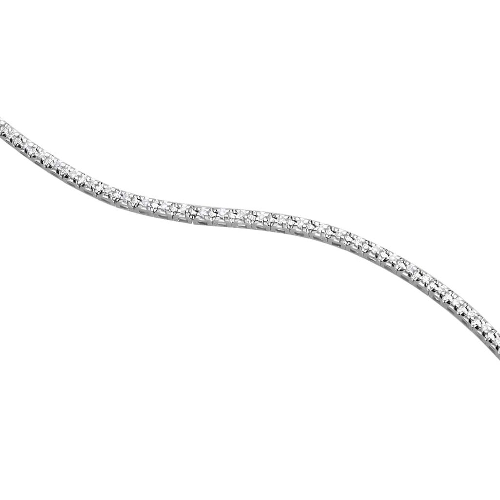 Tennis in oro bianco e diamanti 0.25 ct - Bracciali Donna | Stroili