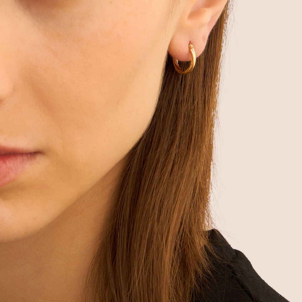 Orecchini A Cerchio Toujours Oro Giallo - Orecchini a Cerchio Donna | Stroili