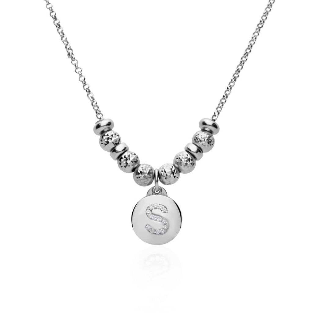 Pendente Love Beats Argento Rodiato Cubic Zirconia