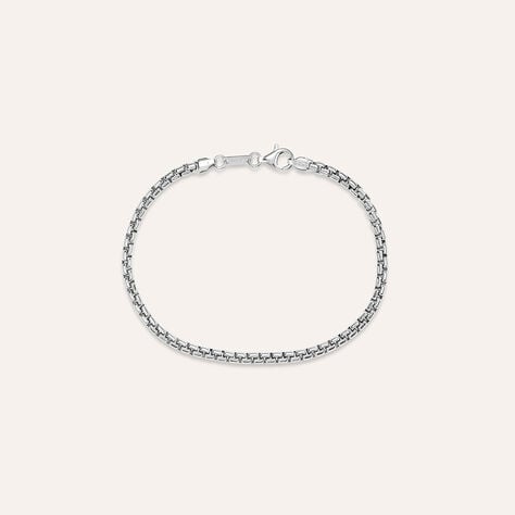 Bracciale Catena Gentleman Argento Rodiato - Bracciali Uomo | Stroili