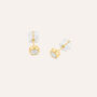 Orecchini Lobo Punto Luce Claire Oro Giallo Cubic Zirconia