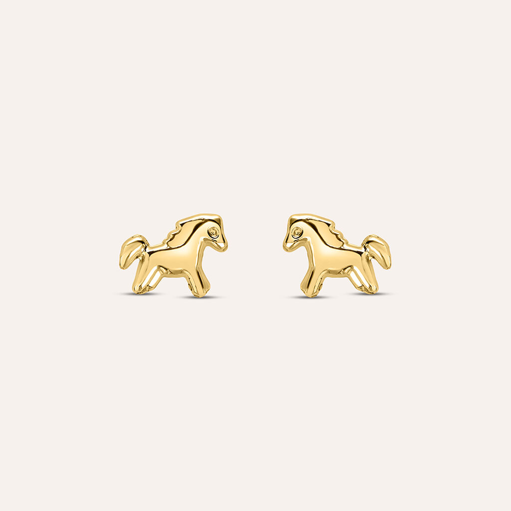 Orecchini Lobo Bon Ton Oro Giallo