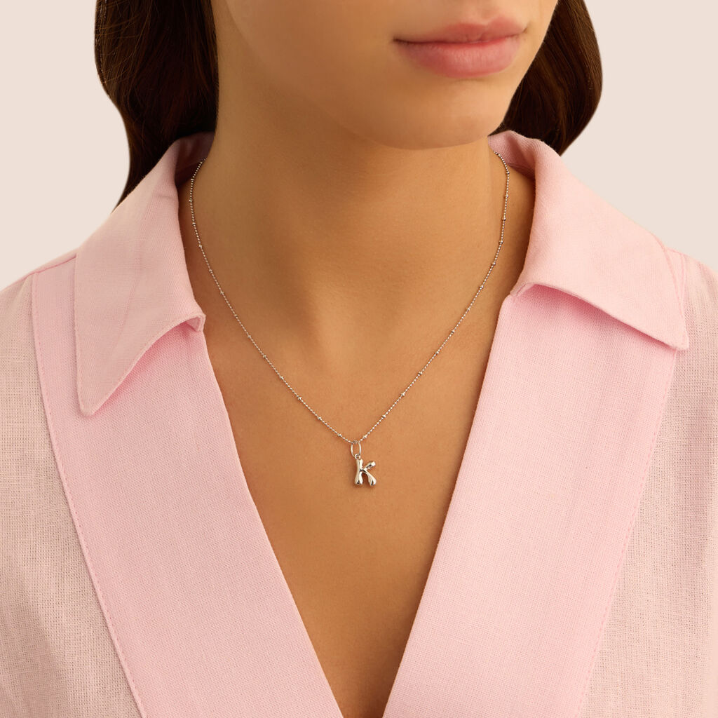 Pendente Love Beats Argento Rodiato