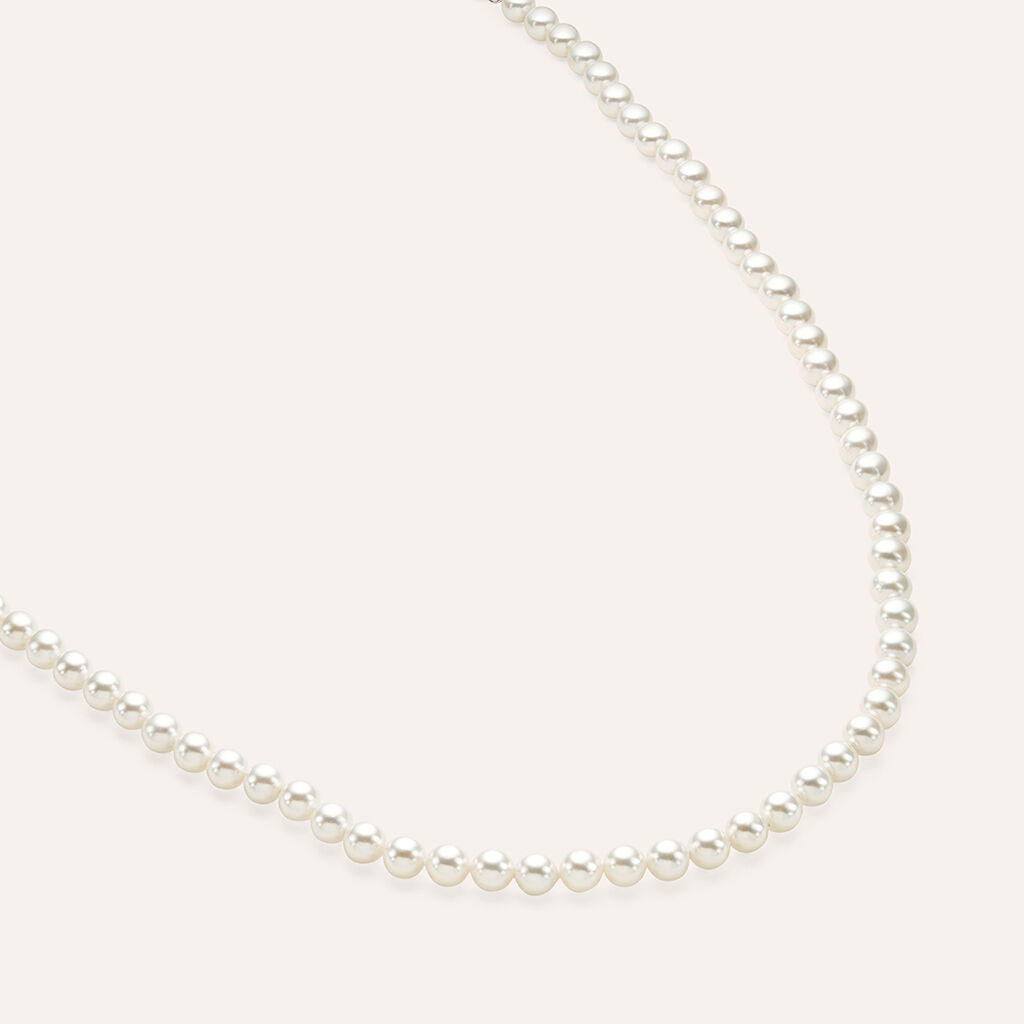 Collana Silver Pearls Argento Rodiato Perla sintentica - Collane Donna | Stroili