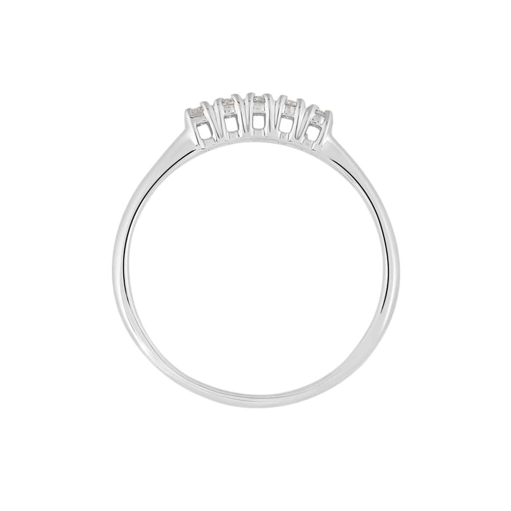 Anello Riviere Grace Oro Bianco Diamante - Anelli Riviere Donna | Stroili