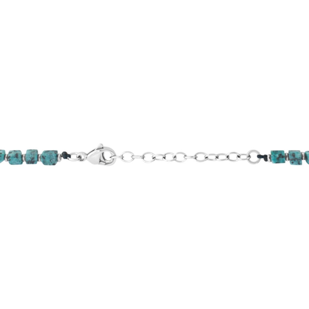 Collana Man Code Acciaio Turchese - Collane Unisex | Stroili