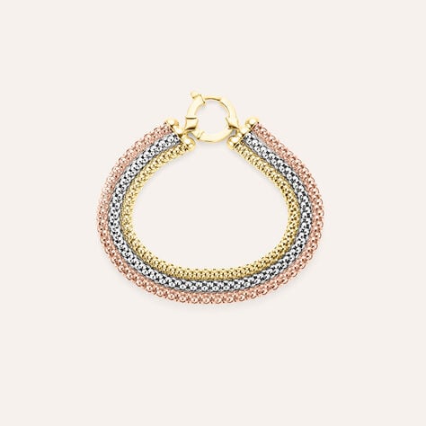 Bracciale Catena Golden Lover Oro Tricolore - Bracciali Donna | Stroili