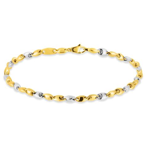 Bracciale Catena Oro Uomo Oro Bicolore - Bracciali Uomo | Stroili