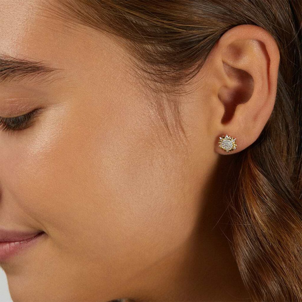 Orecchini Lobo Claire Oro Giallo Cubic Zirconia - Orecchini a Lobo Donna | Stroili