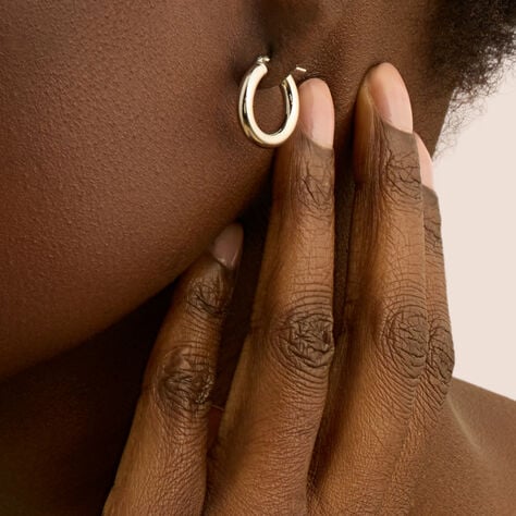 Orecchini A Cerchio Silver Collection Argento Rodiato - Orecchini a Cerchio Donna | Stroili