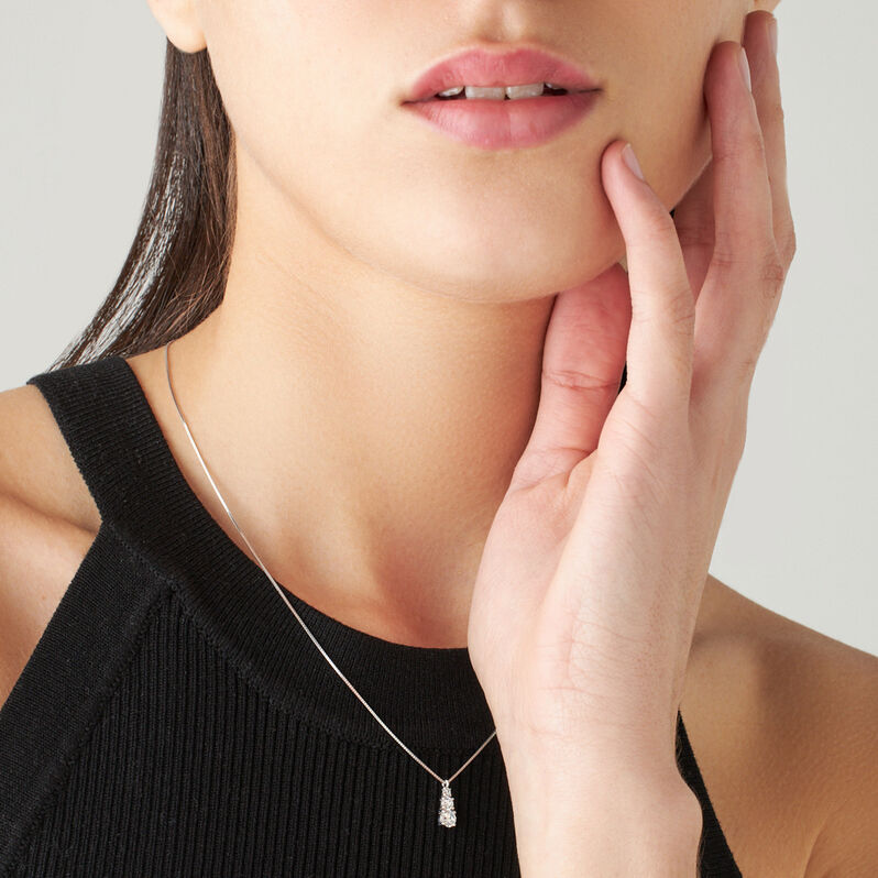 Collana Trilogy Claire Oro Bianco Cubic Zirconia - Collane Donna | Stroili