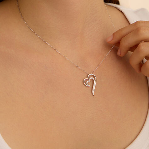 Collana Claire Oro Bianco Cubic Zirconia - Collane Donna | Stroili