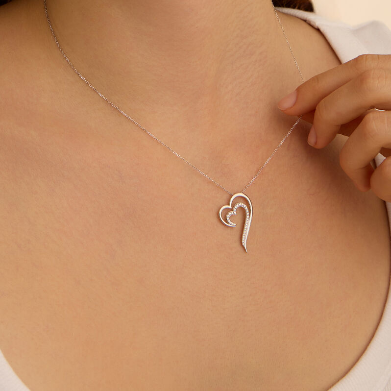 Collana Claire Oro Bianco Cubic Zirconia - Collane Donna | Stroili