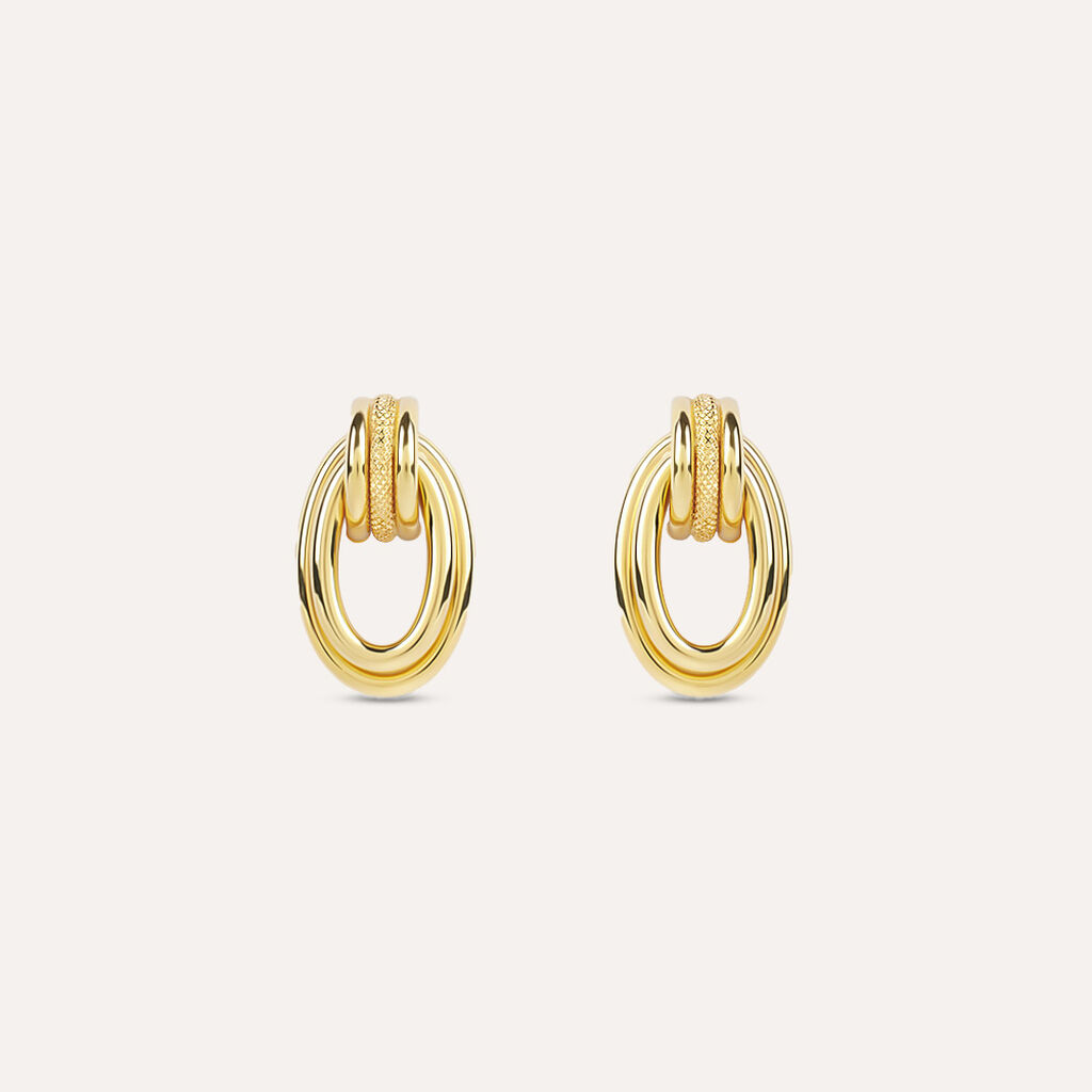 Orecchini Lobo Gold Essence Oro Giallo - Orecchini a Lobo Donna | Stroili