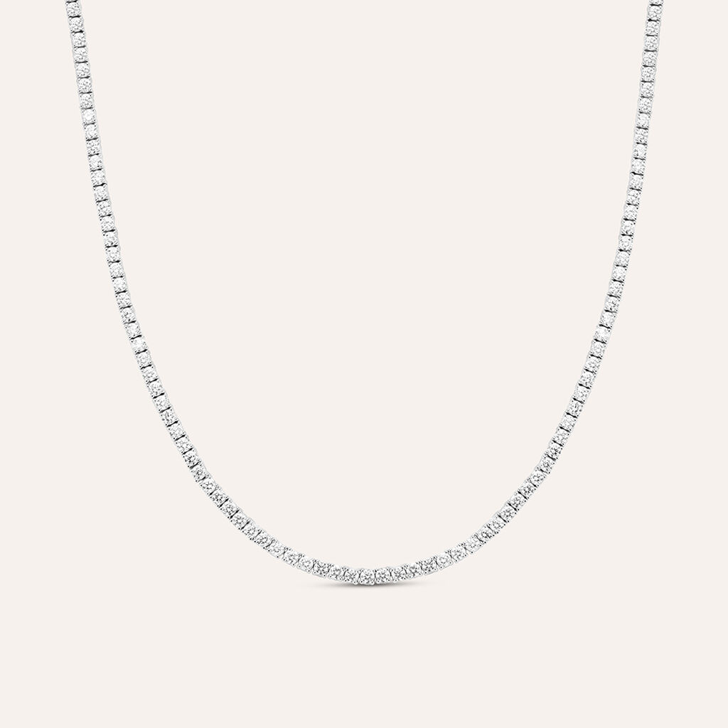 Collana Tennis Firmamenti Oro Bianco Diamante - Collane Tennis Donna | Stroili