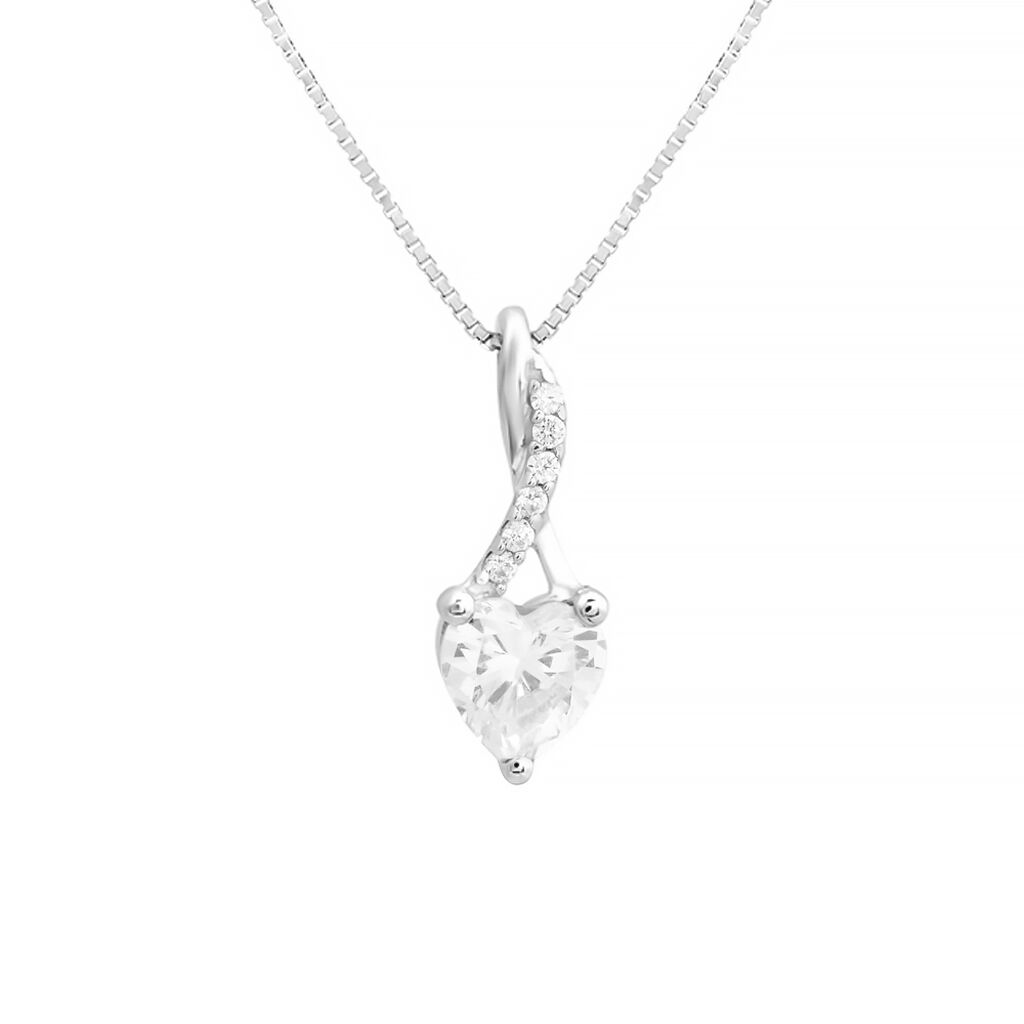 Collana Claire Oro Bianco Cubic Zirconia - Collane Donna | Stroili