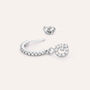Mono Orecchino A Cerchio Silver Moments Argento Rodiato Cubic Zirconia