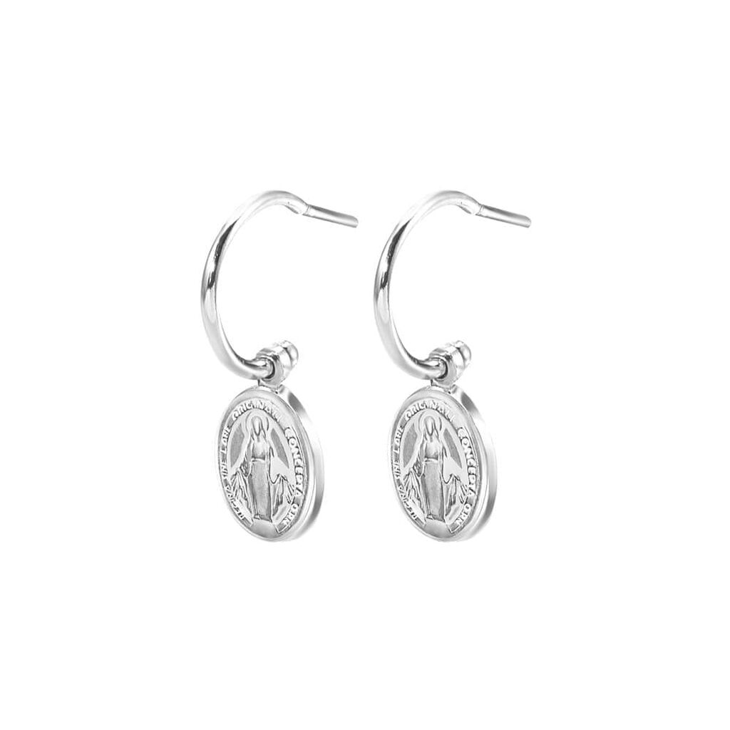 Orecchini A Cerchio Silver Soul Argento Rodiato