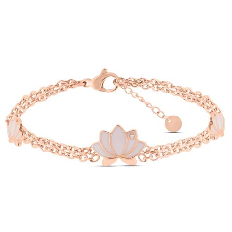 Bracciale Lady Sweet Acciaio Rosa Cristallo - Bracciali Donna | Stroili