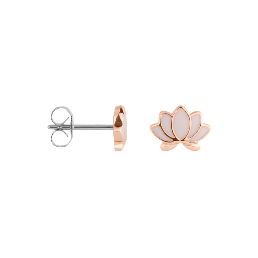 Orecchini Lobo Lady Sweet Acciaio Rosa - Orecchini a Lobo Donna | Stroili