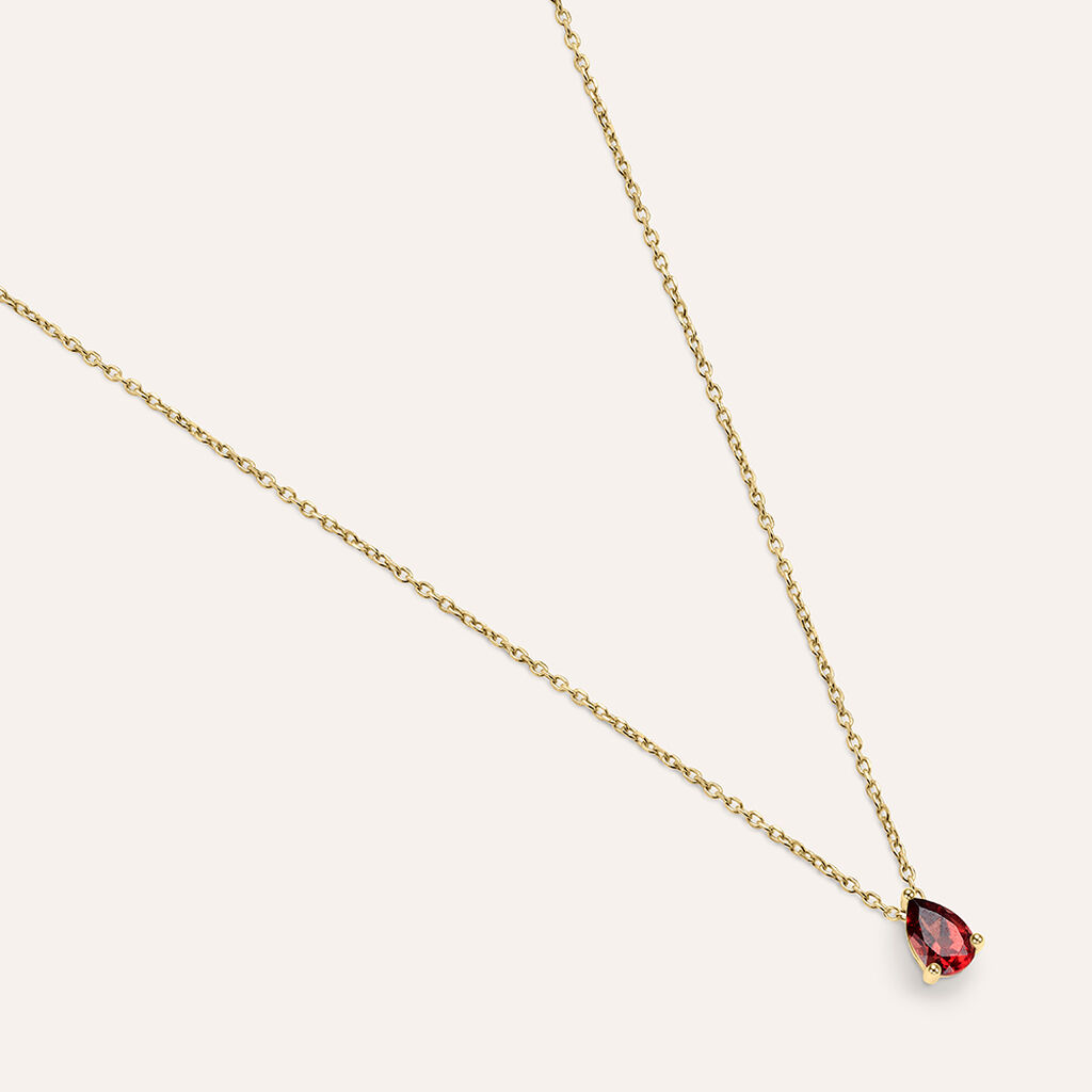 Collana Punto Luce Jasmine Oro Giallo Rodolite