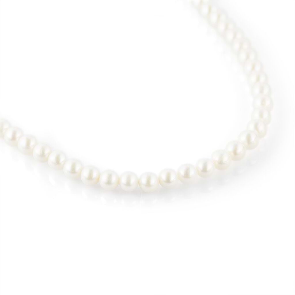 Collana Gold Pearls Oro Bianco Perla D'Acqua Dolce Diamante - Collane Donna | Stroili